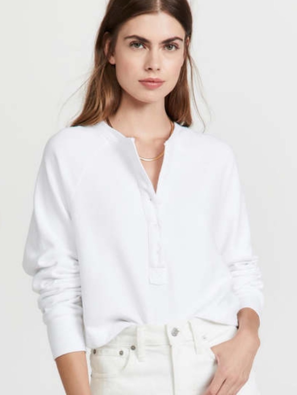LNA Henley Sweatshirt Size Small